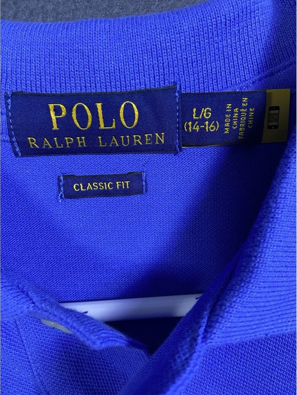 Polo Ralph Lauren Shirt Boys L 14-16 18x26.5 Pony Preppy Heritage Uniform Rugby